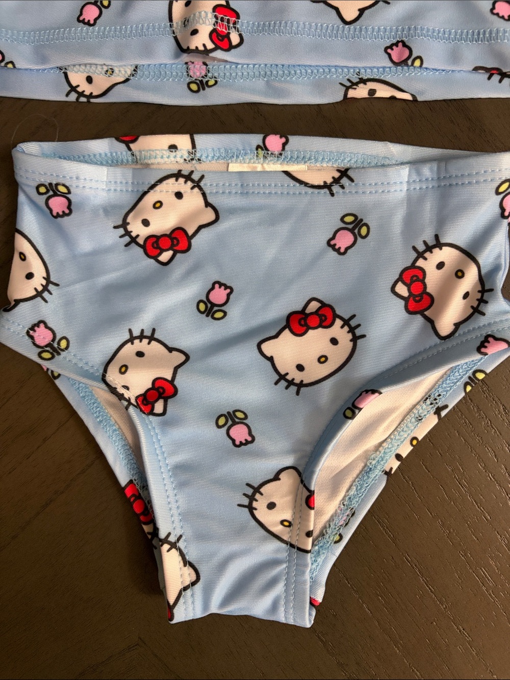 Hello Kitty Light Blue Long Sleeve Rashguard Set - Picture 4 of 11
